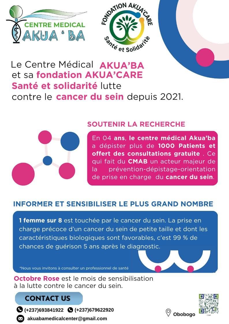 Affiche Octobre Rose contre le cancer du sein
