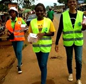 Volontaires mobilisés pour la sensibilisation à Nkometou
